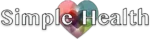 simple health logo header bold text